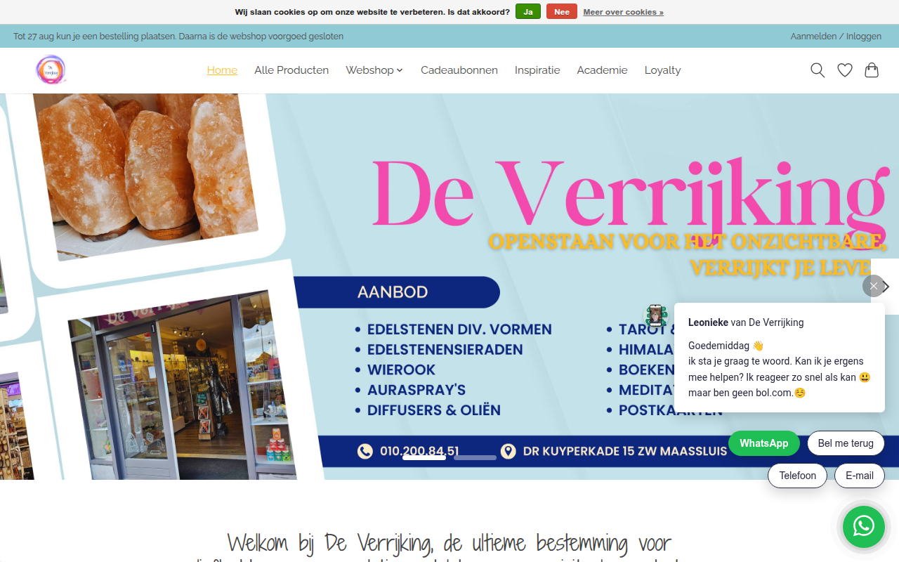 Screenshot van deverrijking.nu