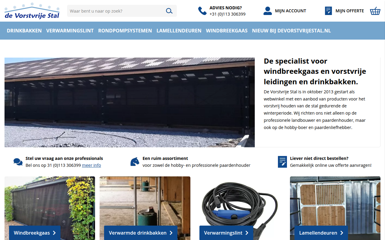 Screenshot van devorstvrijestal.nl