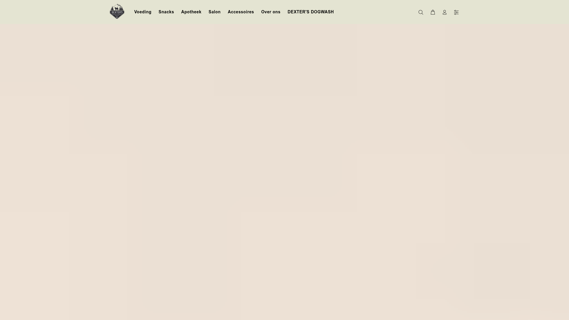Screenshot van dextersdogfood.com