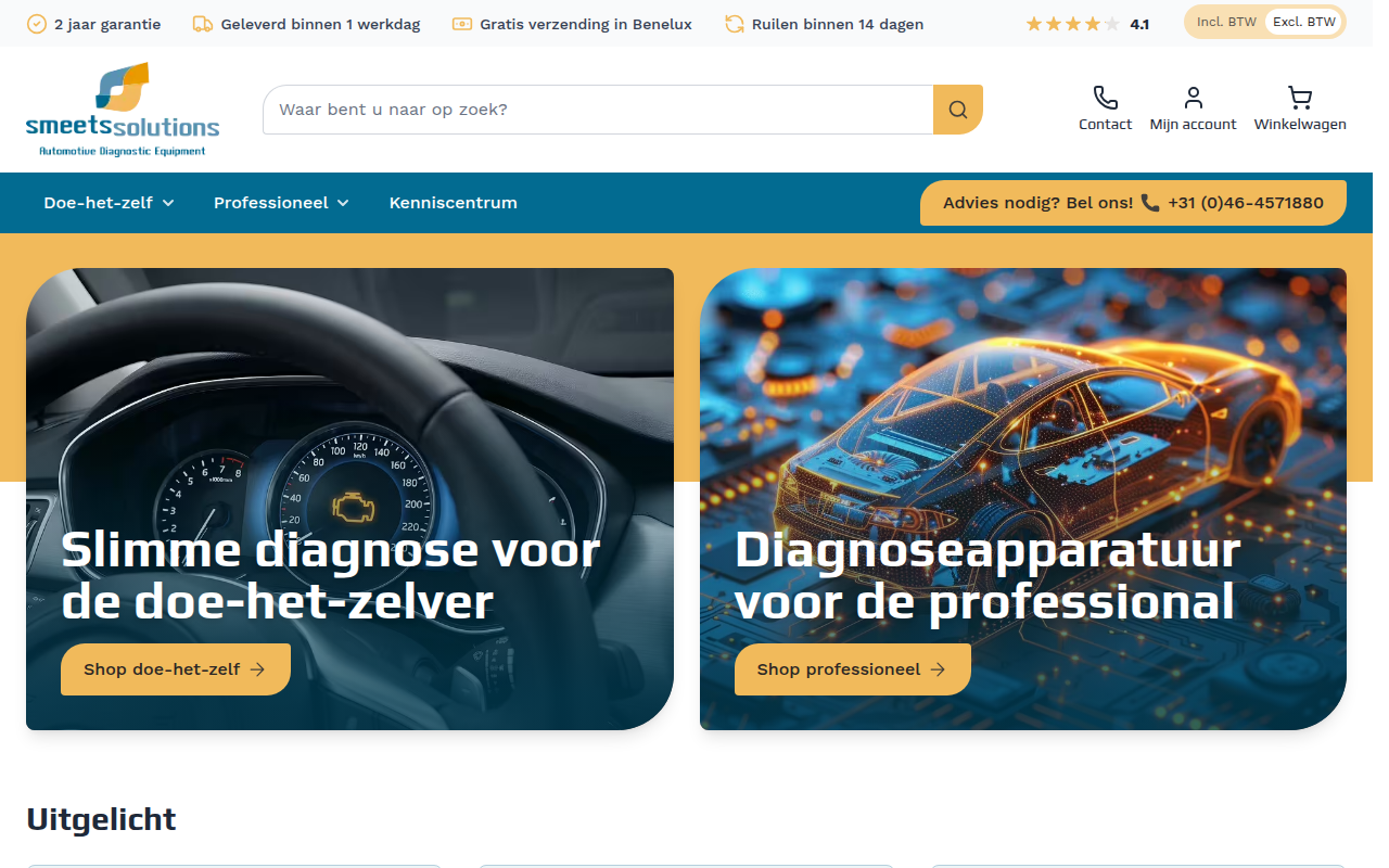 Screenshot van diagnoseapparatuur.nl