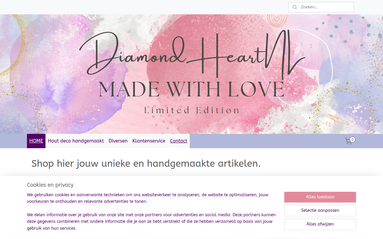 Screenshot van diamond-heart.nl