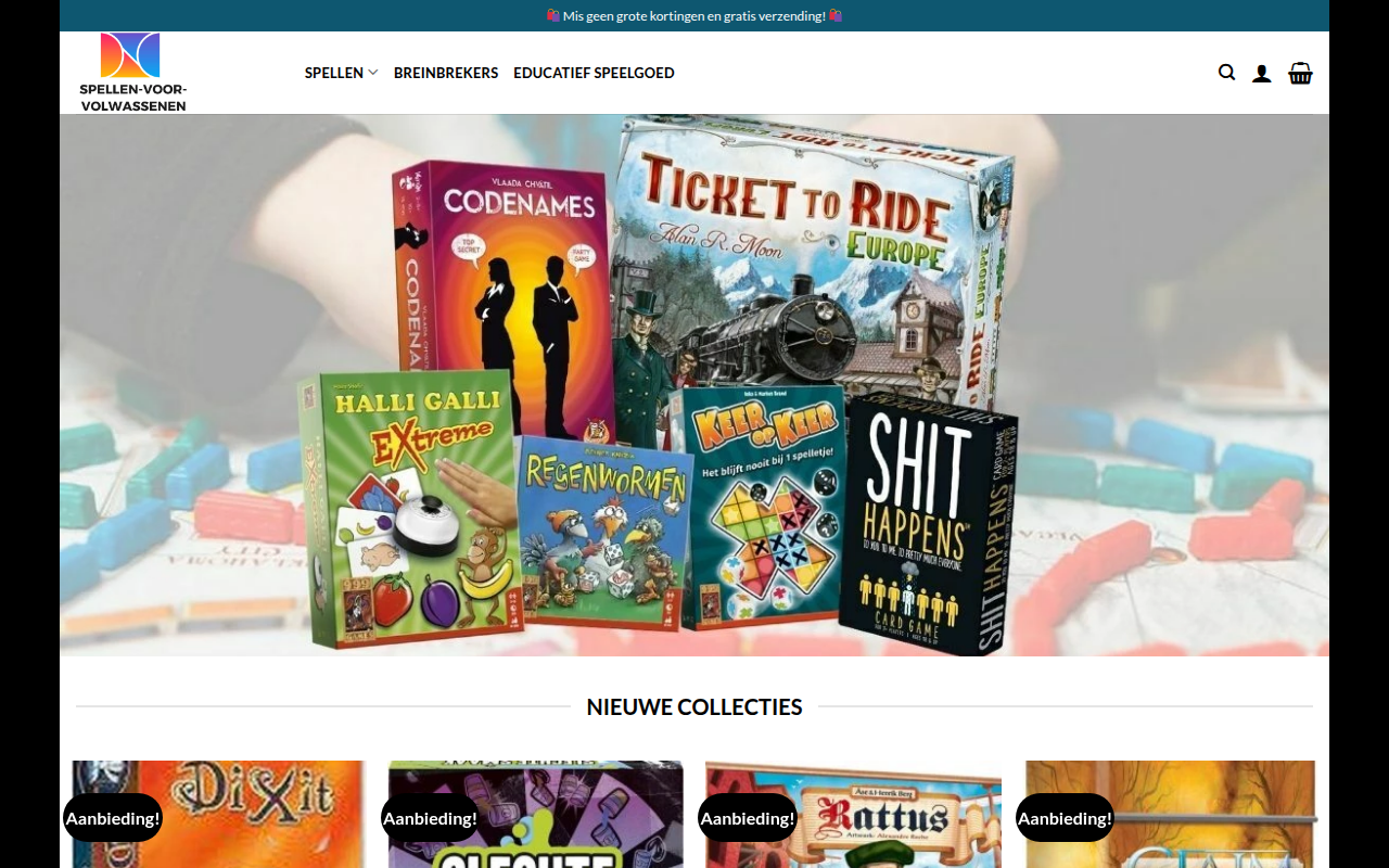 Screenshot van dicegamenl.com