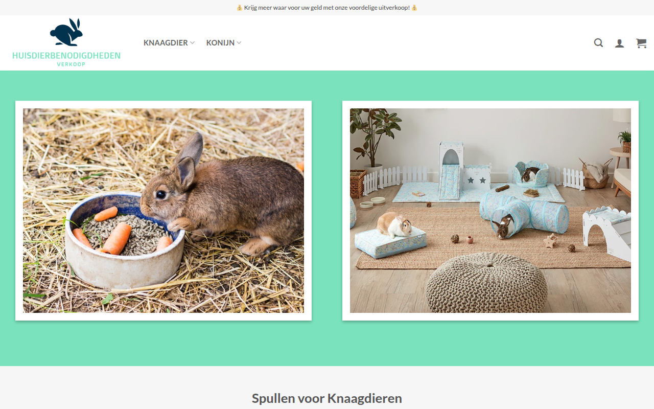 Screenshot van dierencare.com