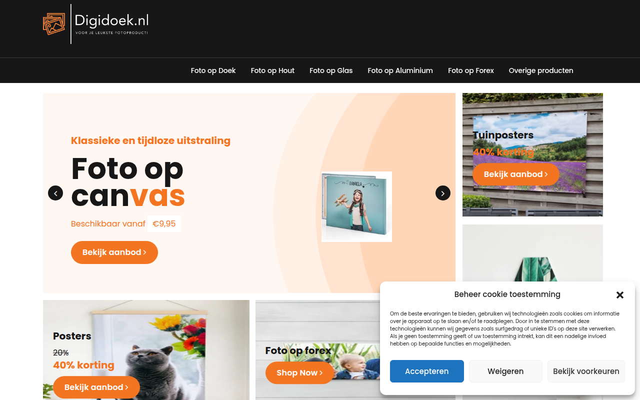 Screenshot van digidoek.nl