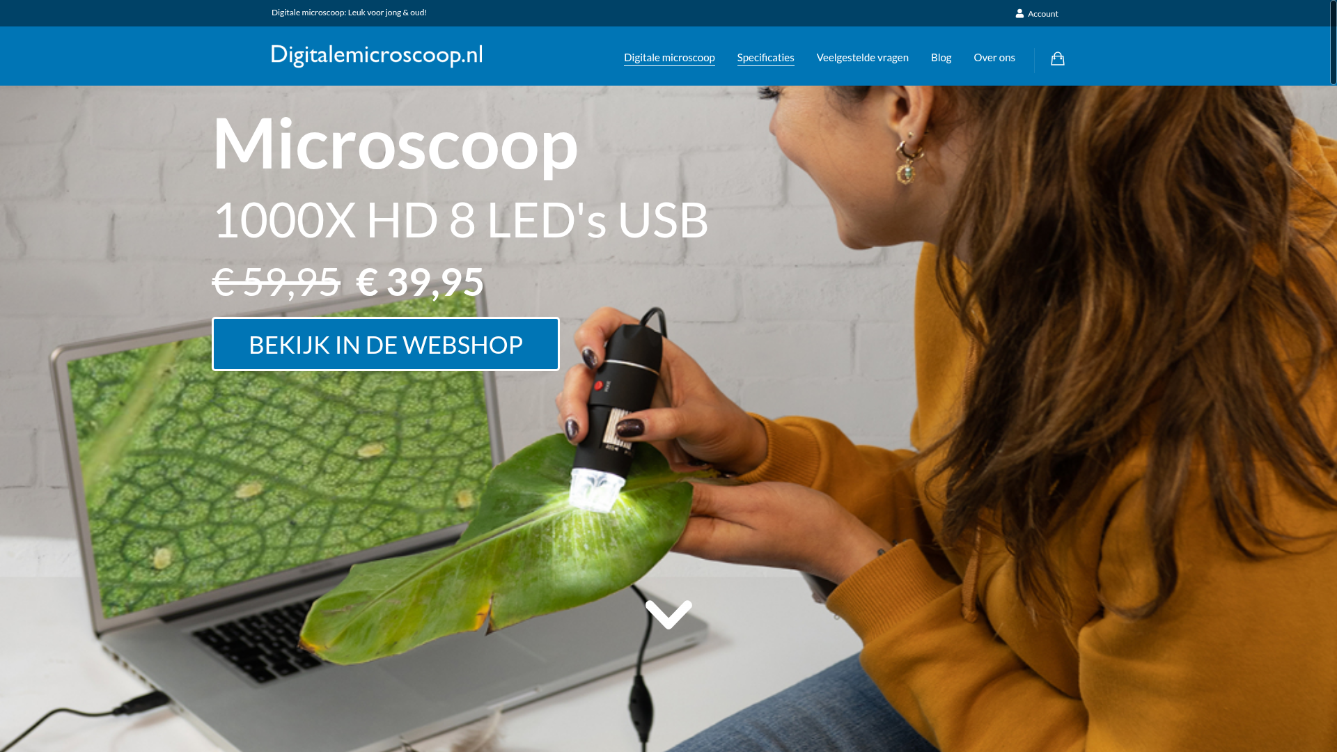 Screenshot van digitalemicroscoop.nl