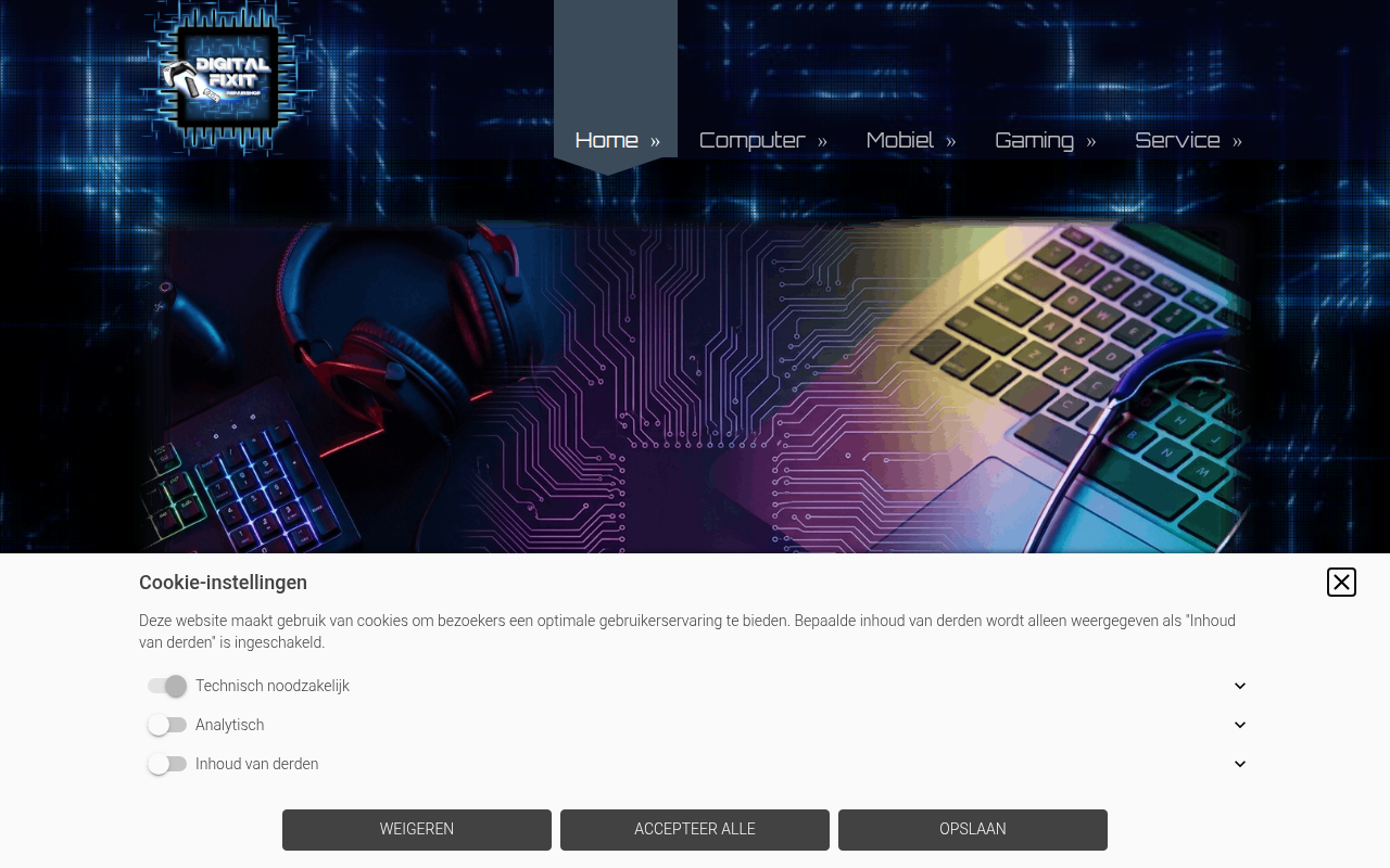 Screenshot van Digitalfixit