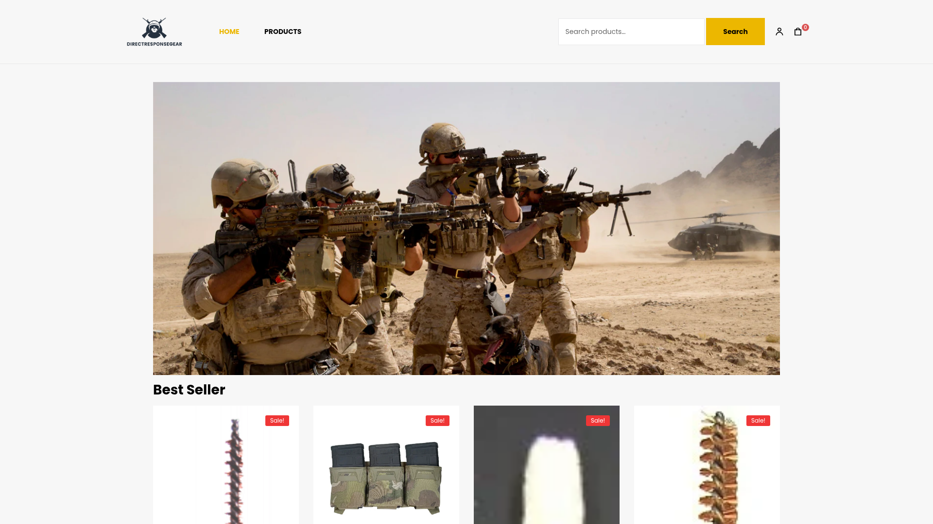 Screenshot van directresponsegear.com