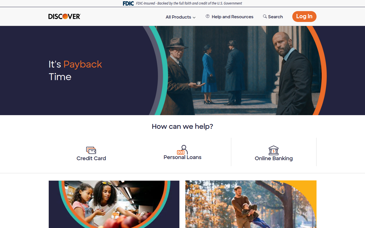 Screenshot van discover.com