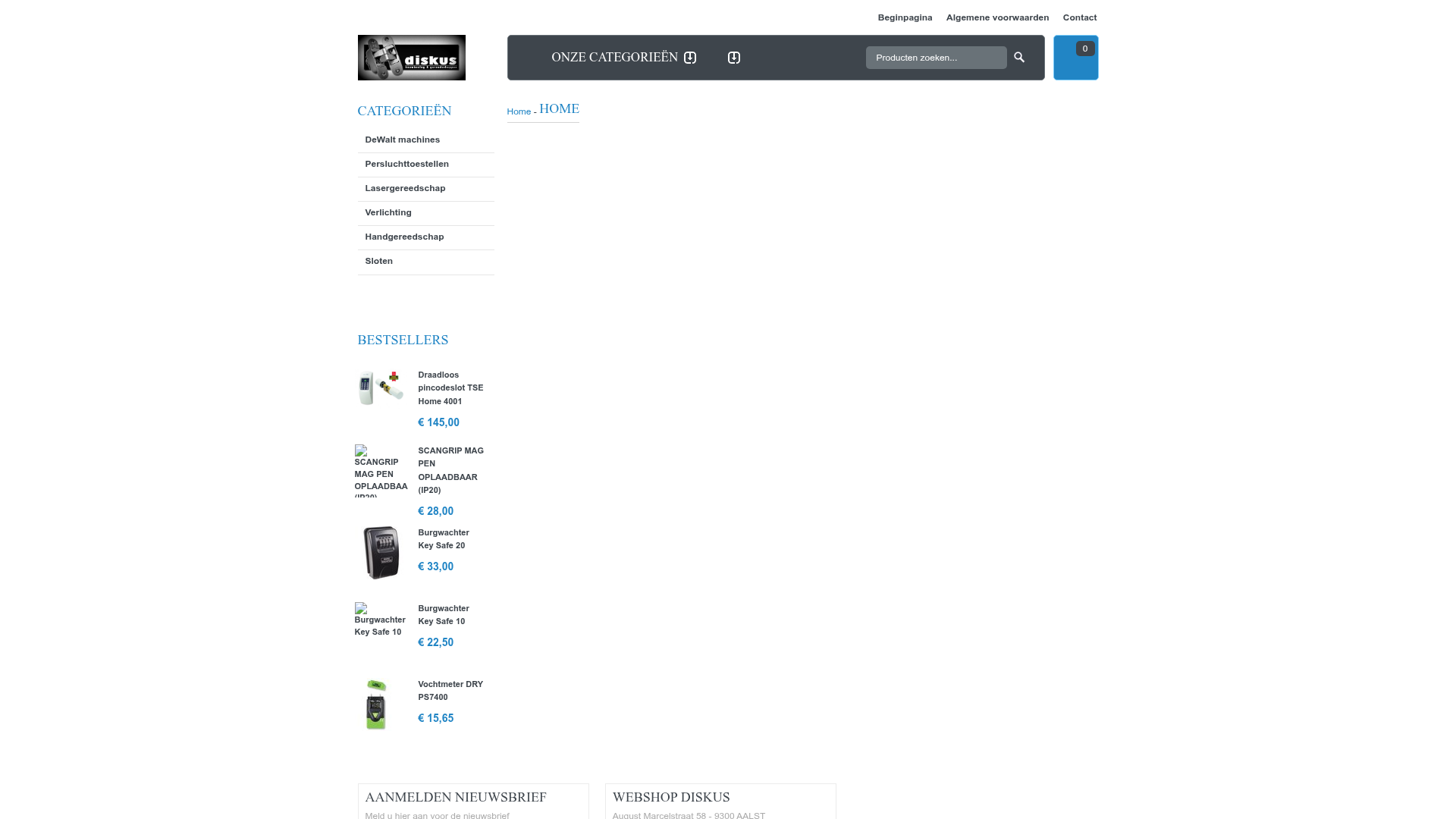 Screenshot van diskus.ccvshop.nl