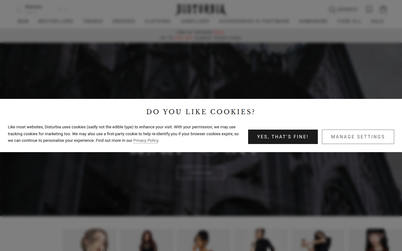 Screenshot van disturbia.nl