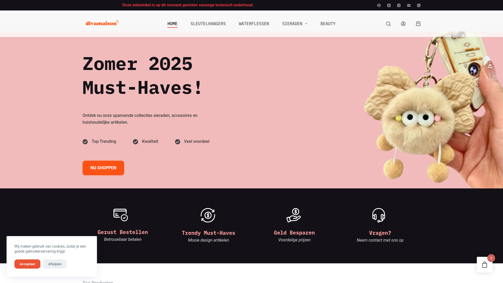 Screenshot van divamaison.nl