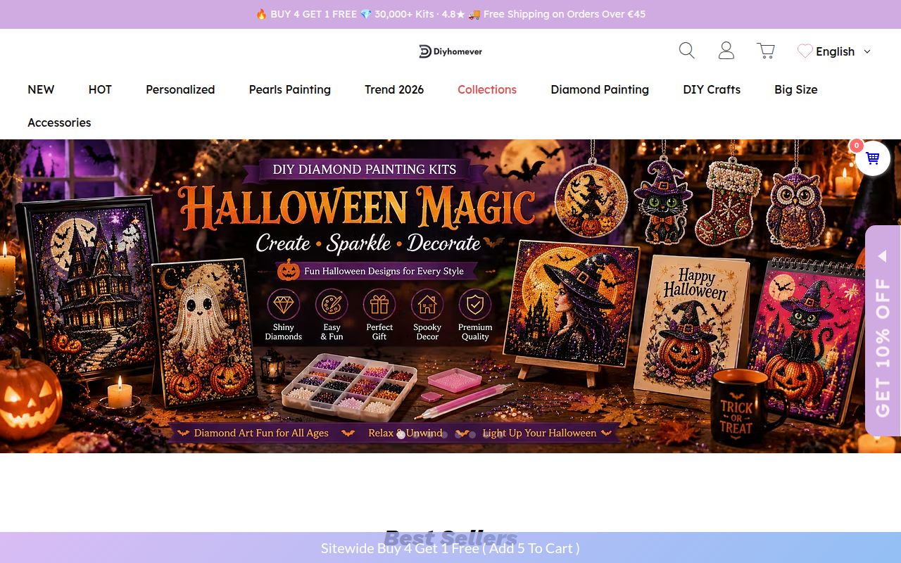 Screenshot van diyhomever.com