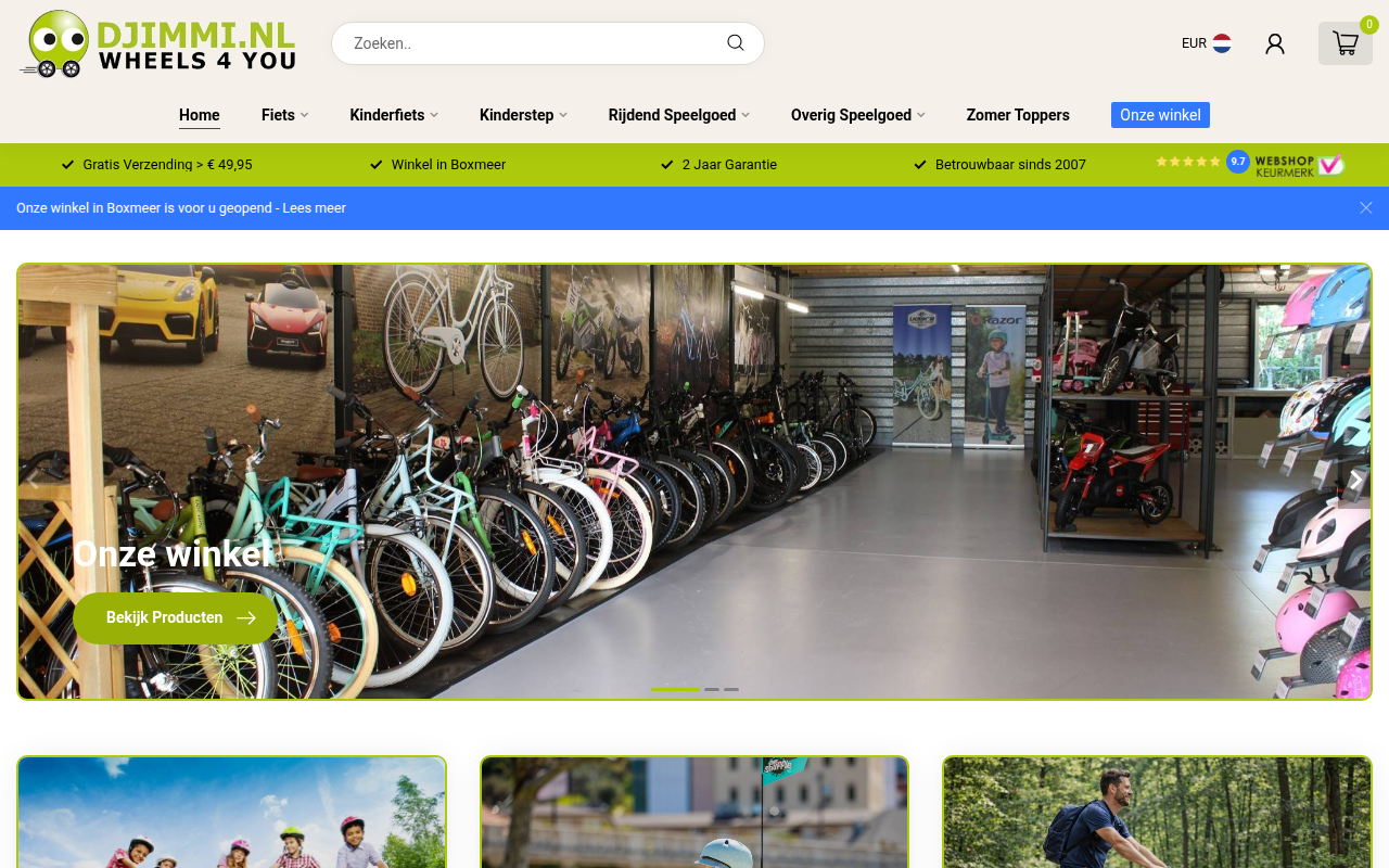Screenshot van djimmi.nl