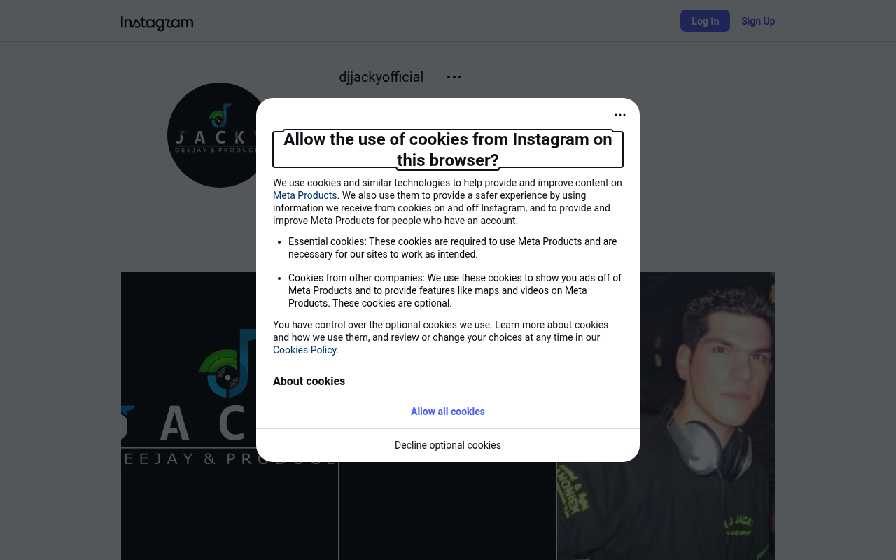 Screenshot van djjacky.be