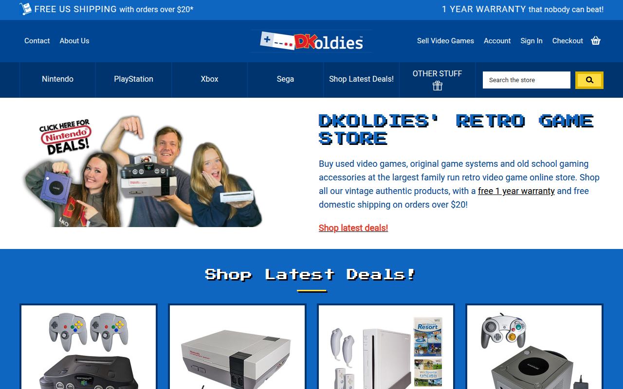 Screenshot van dkoldies.com