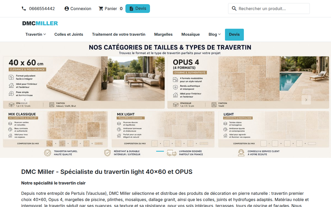 Screenshot van dmcmiller.com