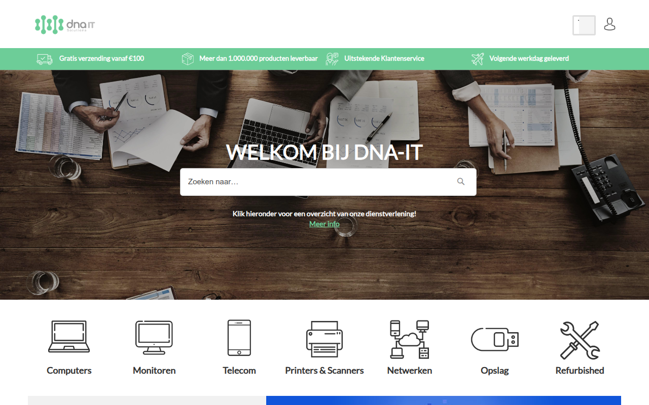 Screenshot van dnait.nl