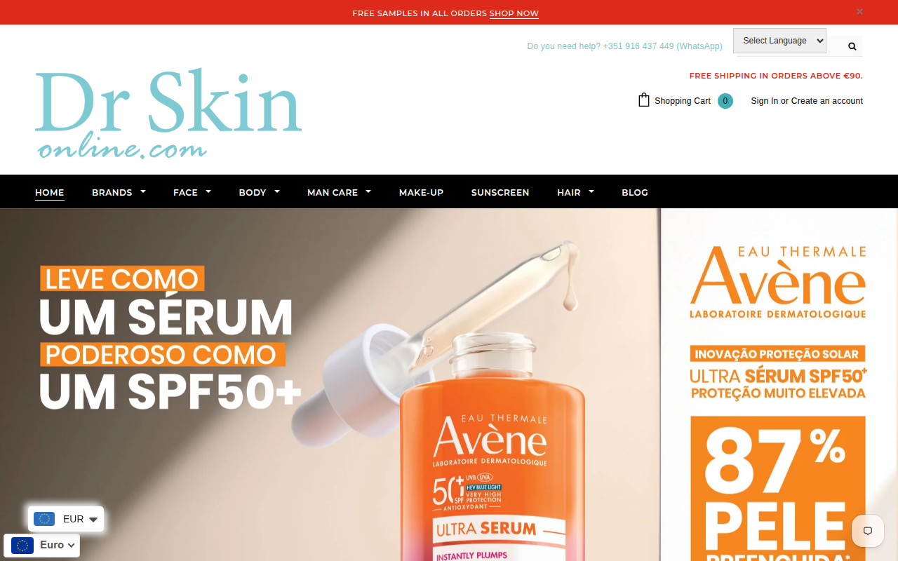 Screenshot van doctorskinonline.com