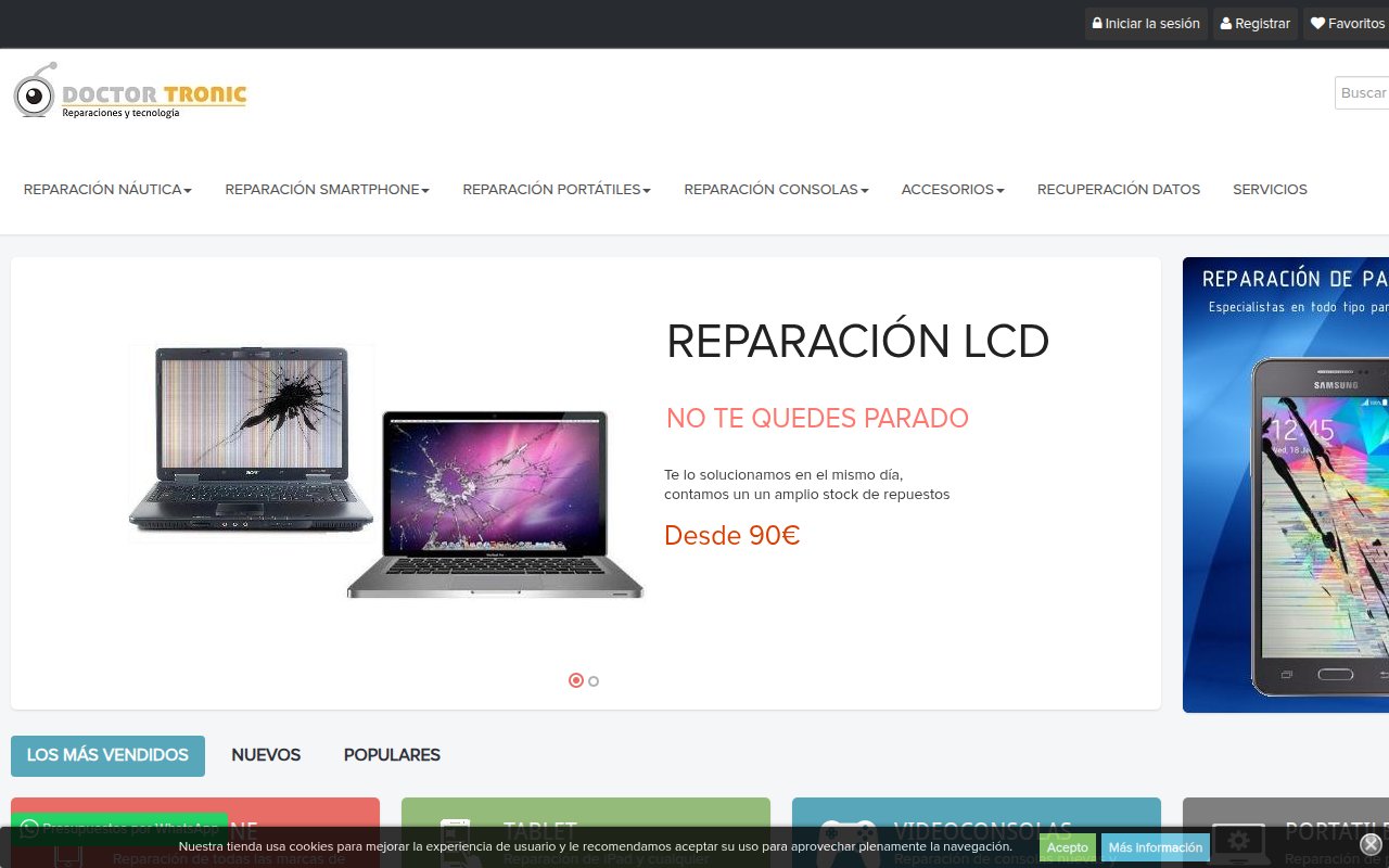 Screenshot van doctortronic.com