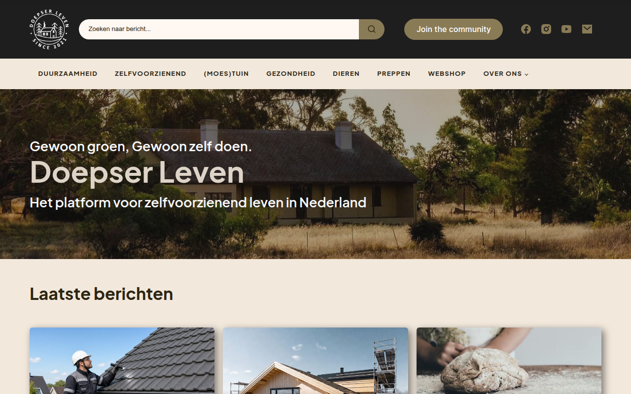 Screenshot van doepserleven.nl