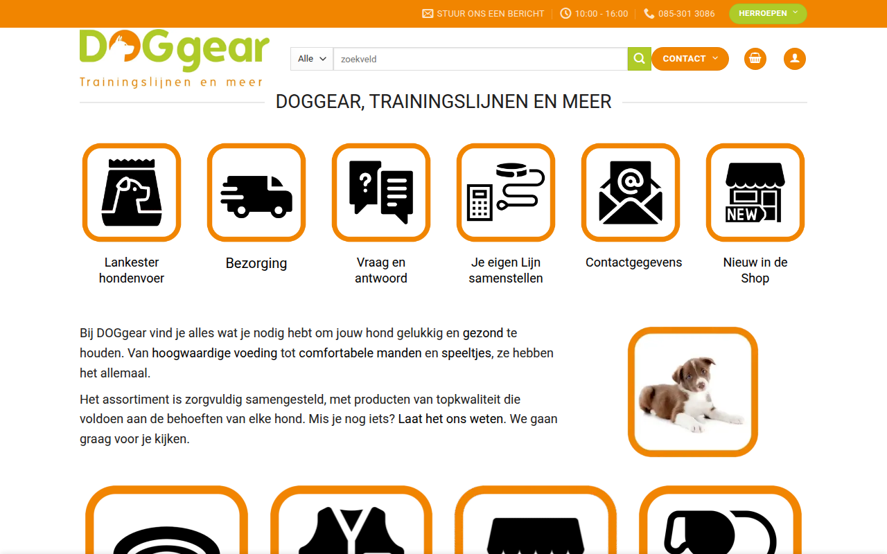 Screenshot van doggear.eu