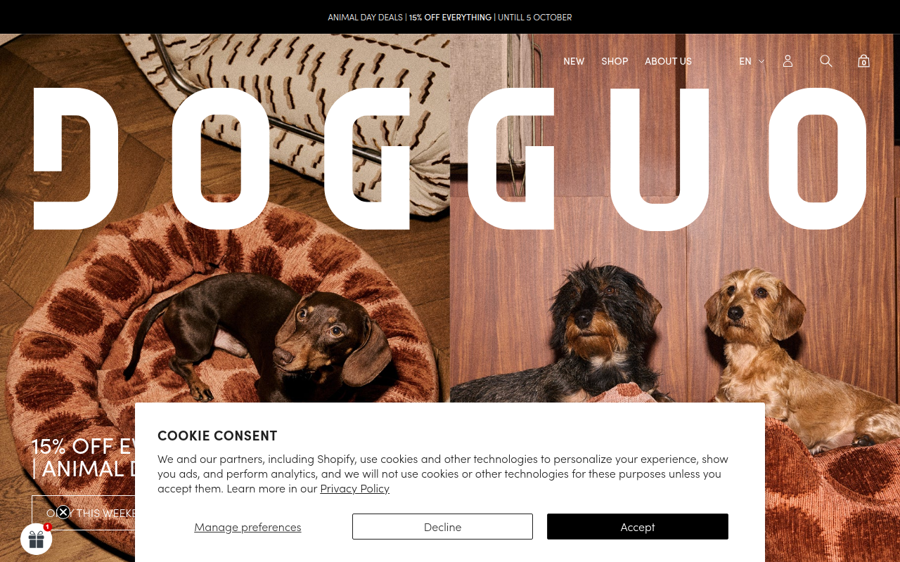 Screenshot van dogguo.com