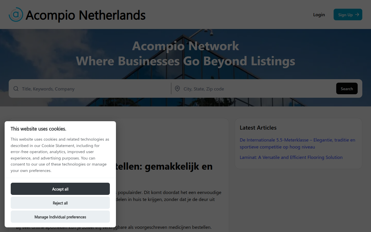 Screenshot van doktermedicijn.nl