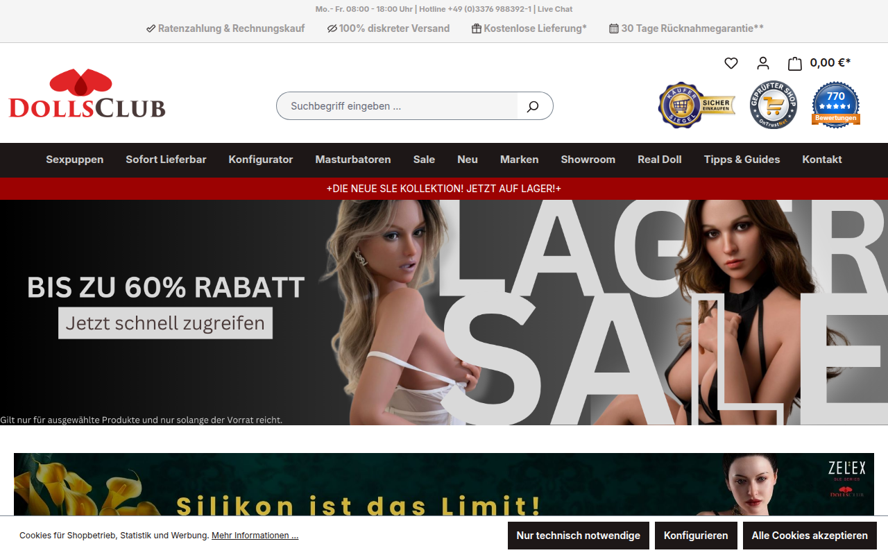 Screenshot van dollsclub.de
