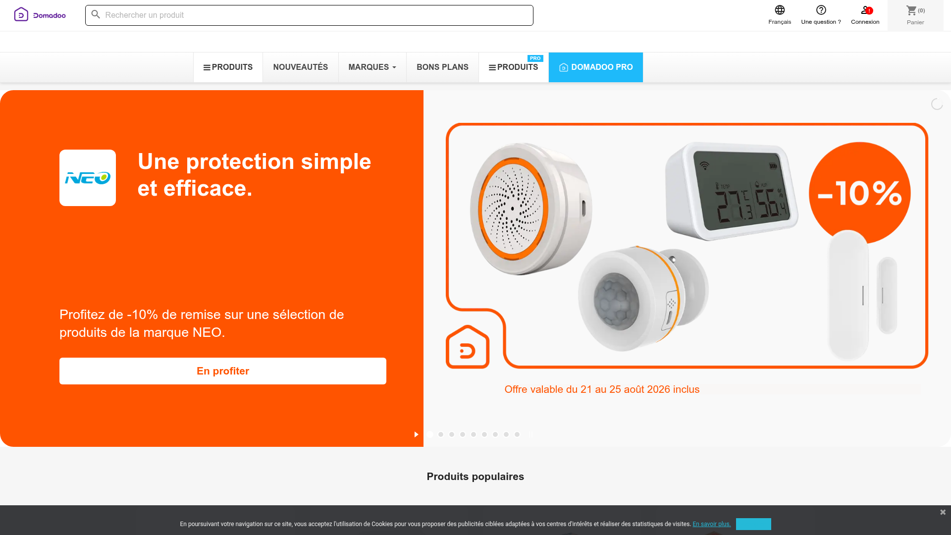 Screenshot van domadoo.fr