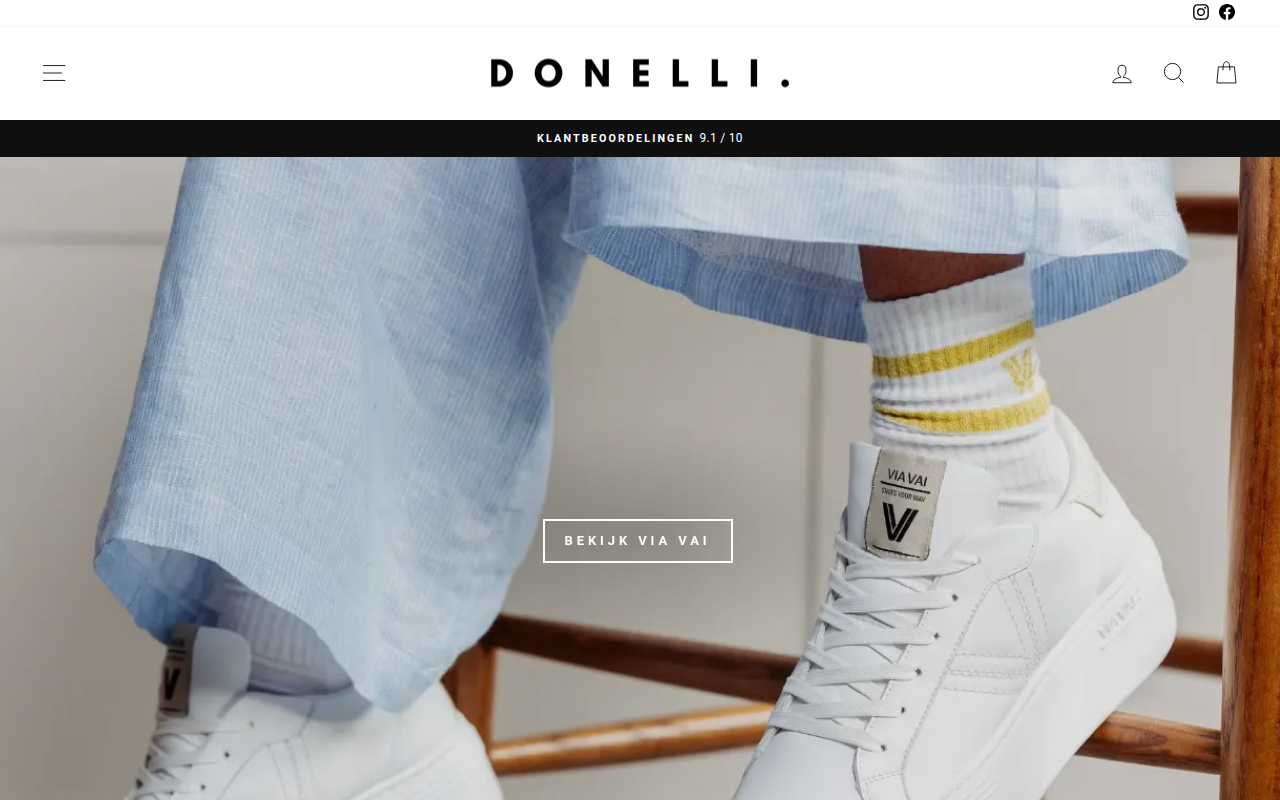 Screenshot van donelli.com