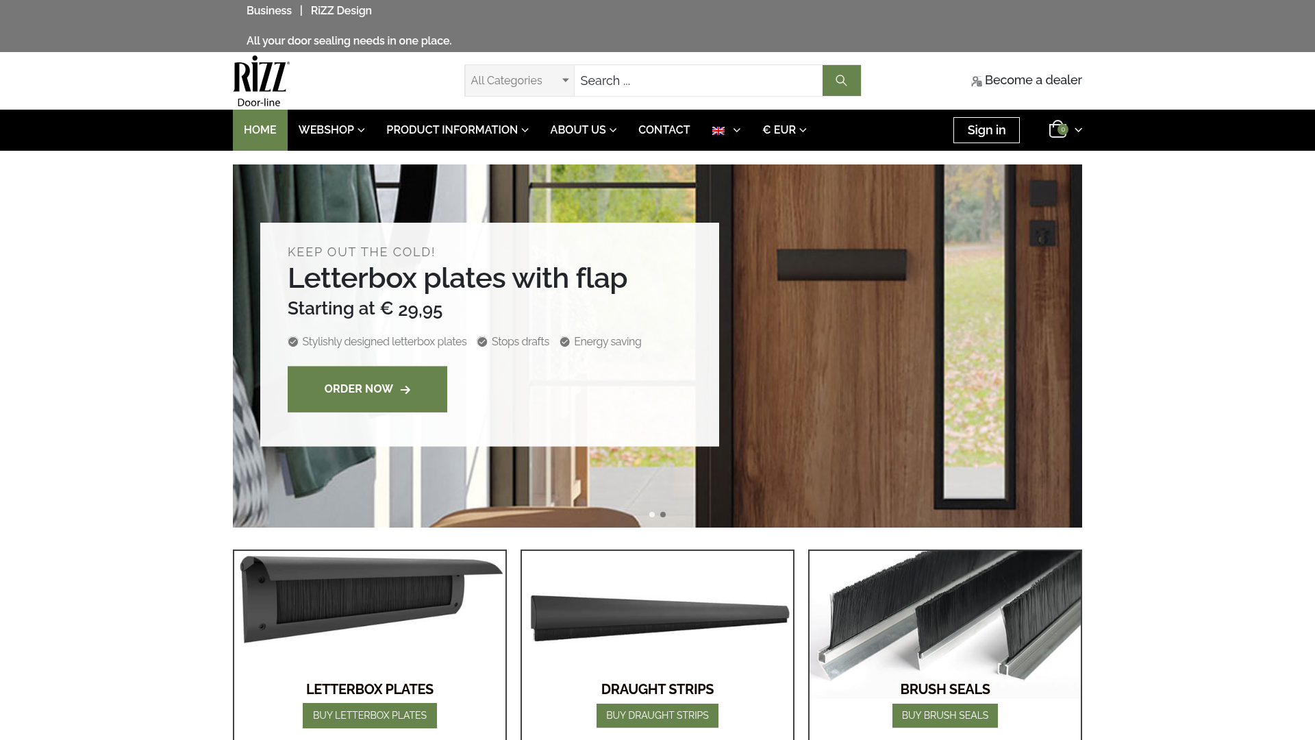 Screenshot van door-line.com