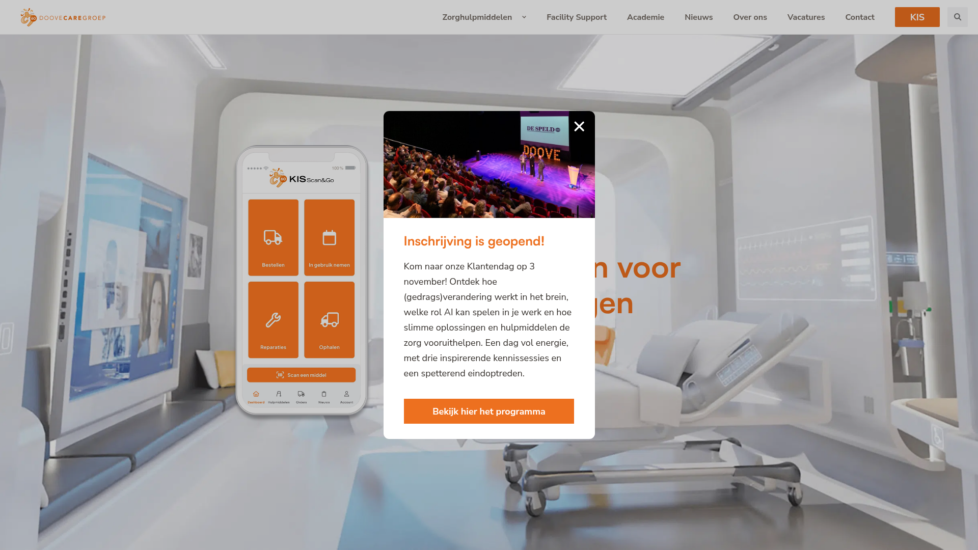 Screenshot van doove.nl