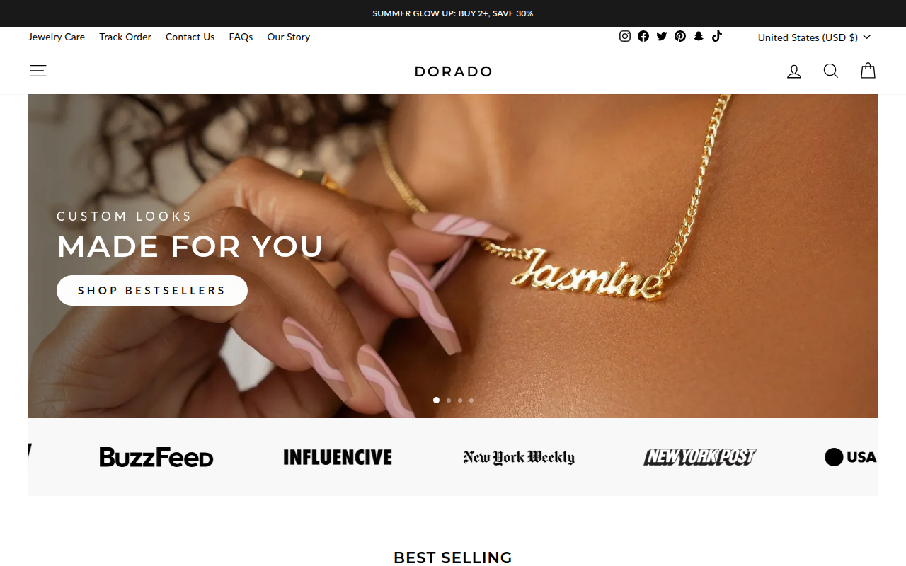 Screenshot van dorado.com