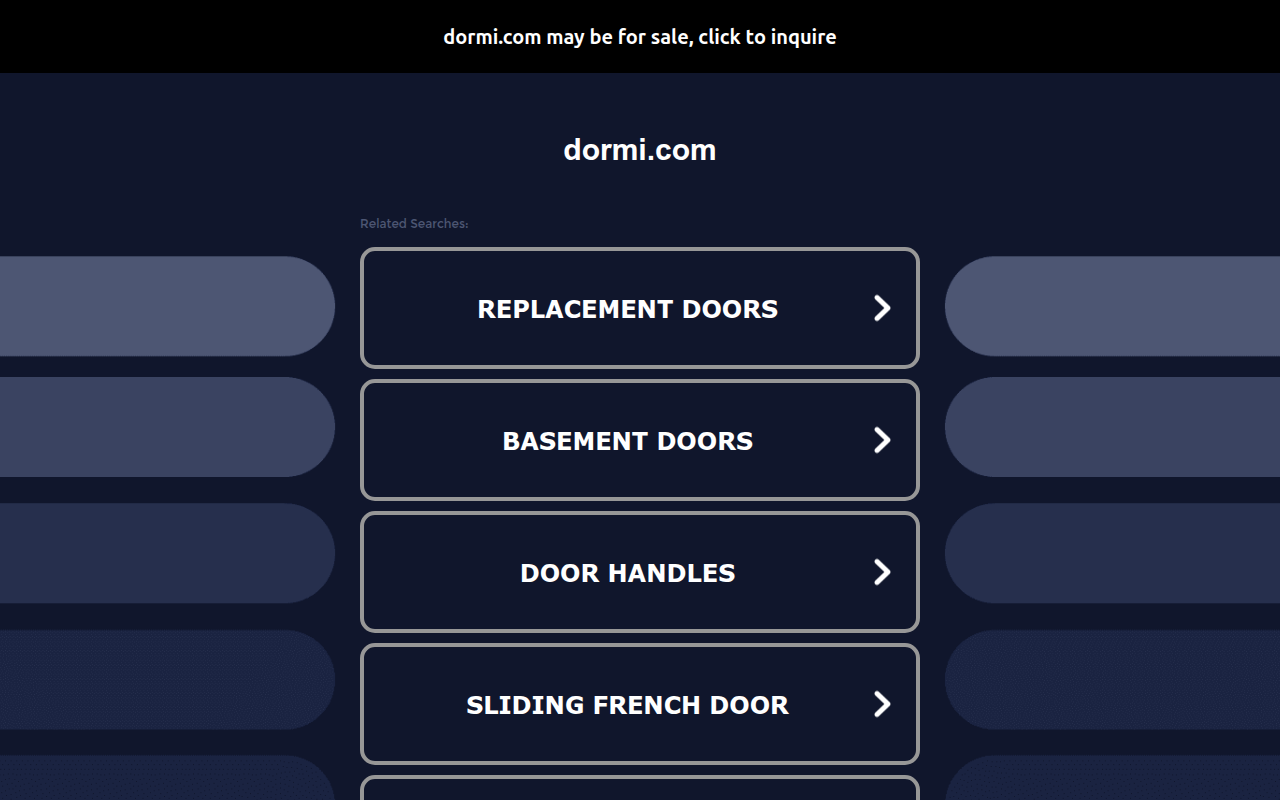 Screenshot van dormi.com