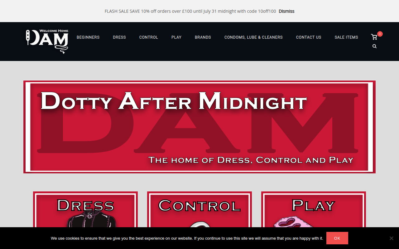 Screenshot van dottyaftermidnight.co.uk