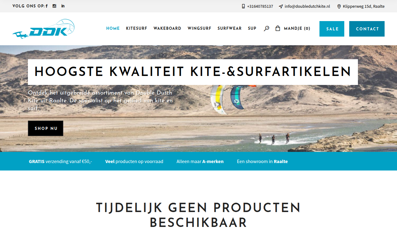 Screenshot van doubledutchkite.nl