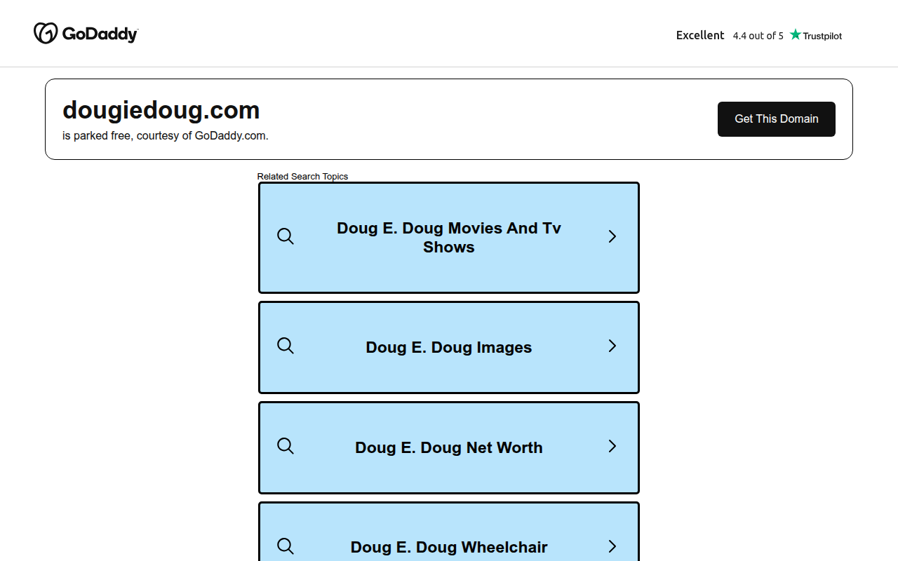 Screenshot van dougiedoug.com