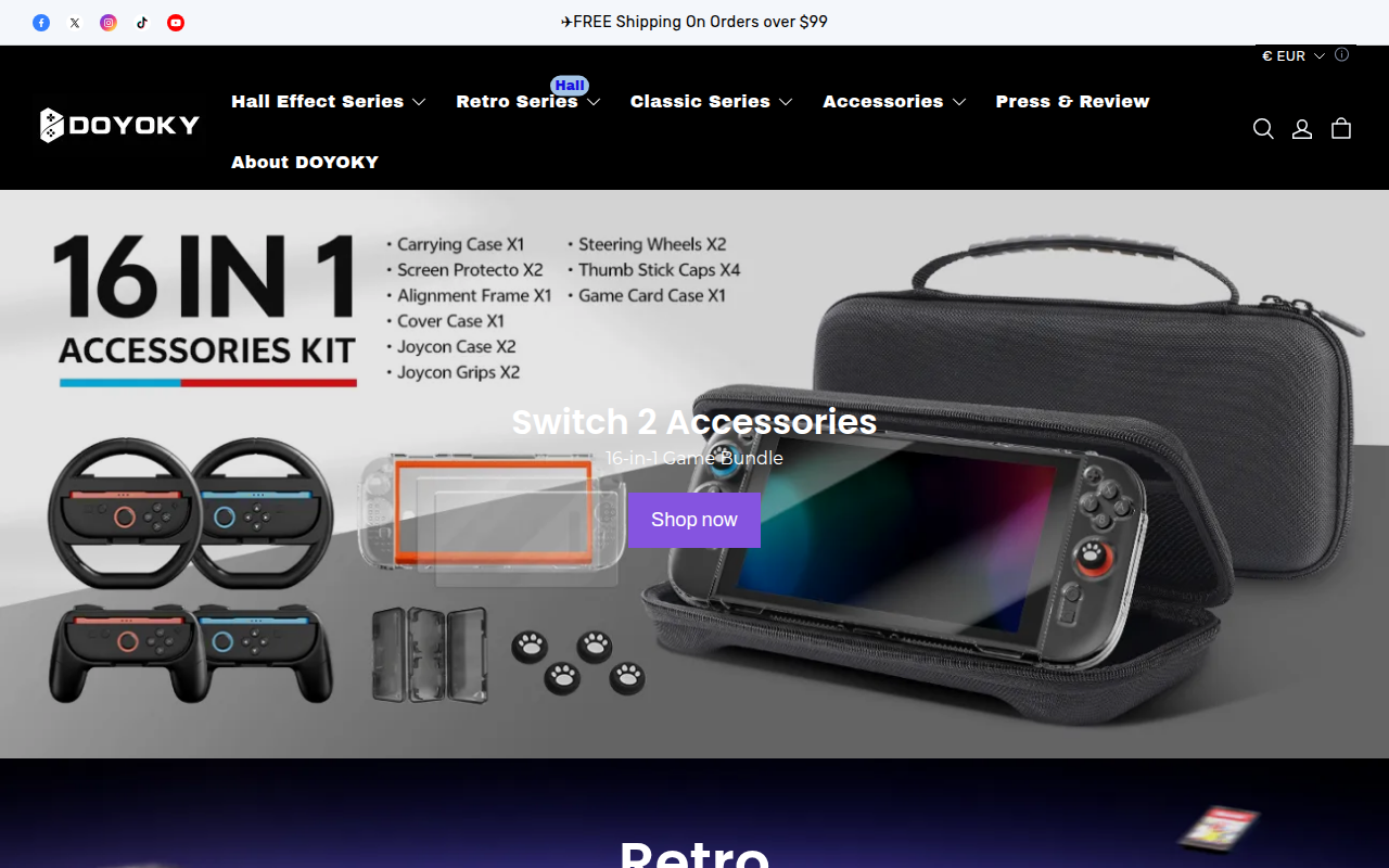 Screenshot van doyoky.com