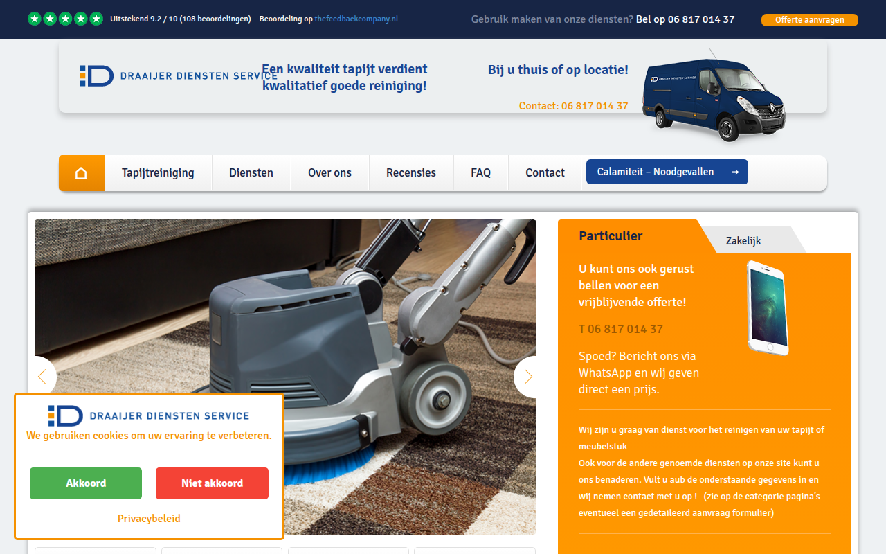 Screenshot van draaijerdienstenservice.com