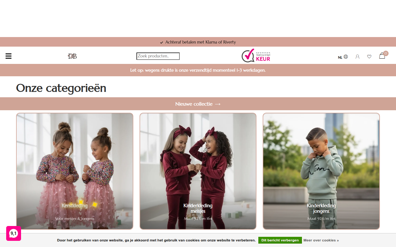 Screenshot van draakjesenboefjes.nl