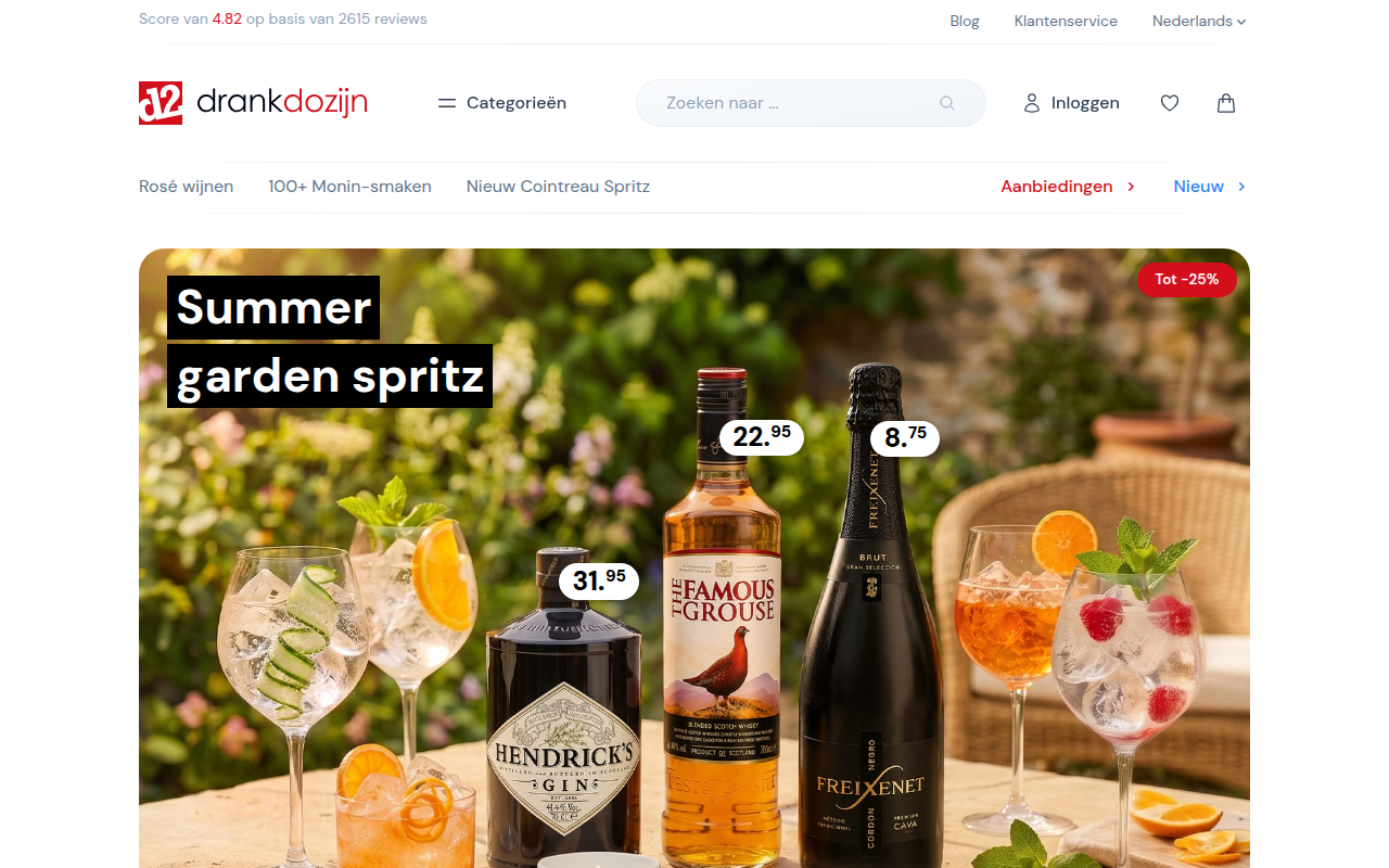 Screenshot van drankdozijn.be