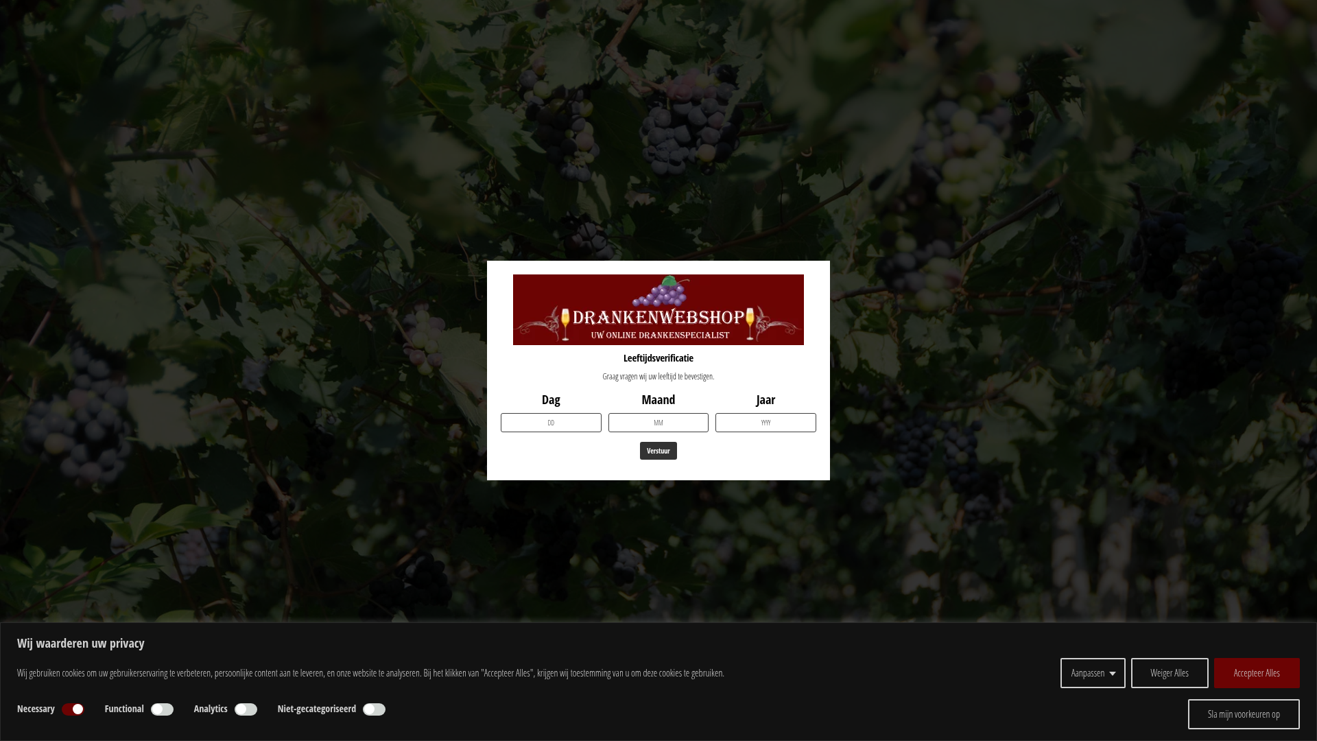 Screenshot van drankenwebshop.com