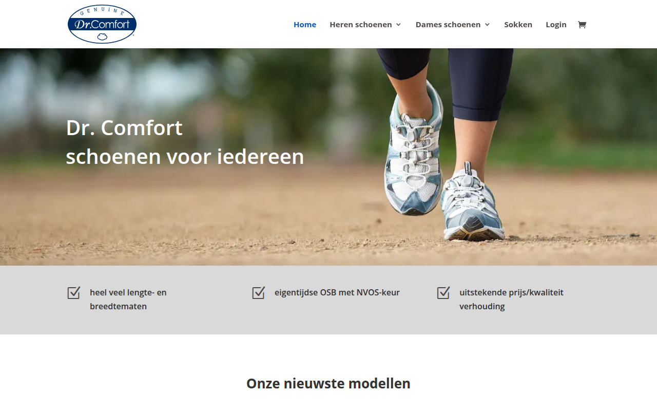 Screenshot van drcomfort.nl