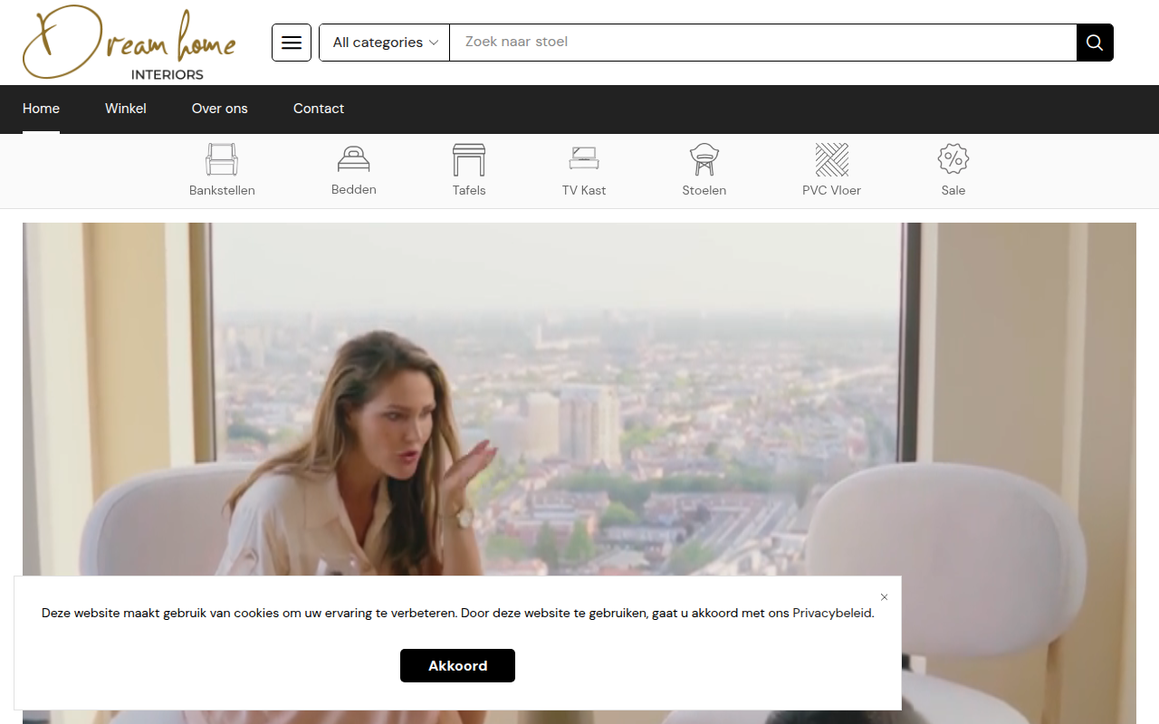 Screenshot van dreamhomeinteriors.nl