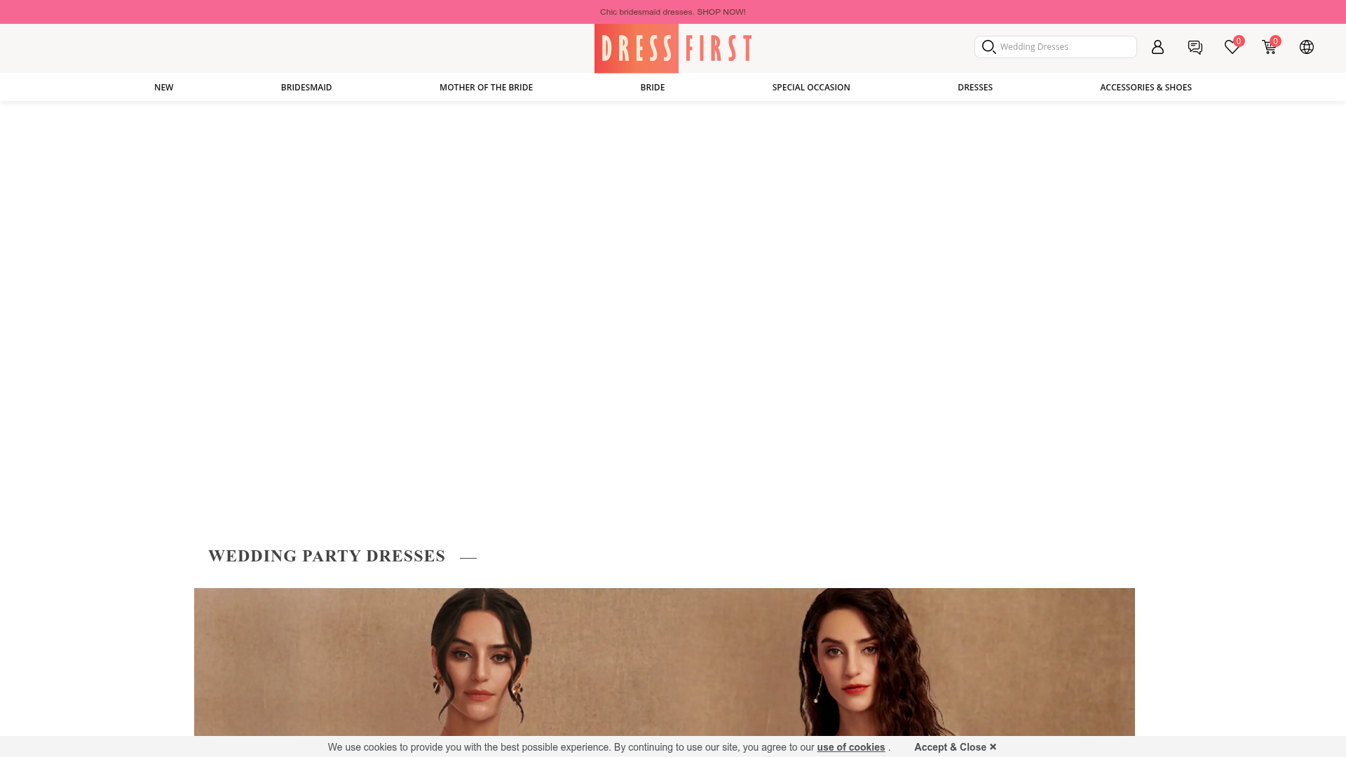 Screenshot van dressfirst.com