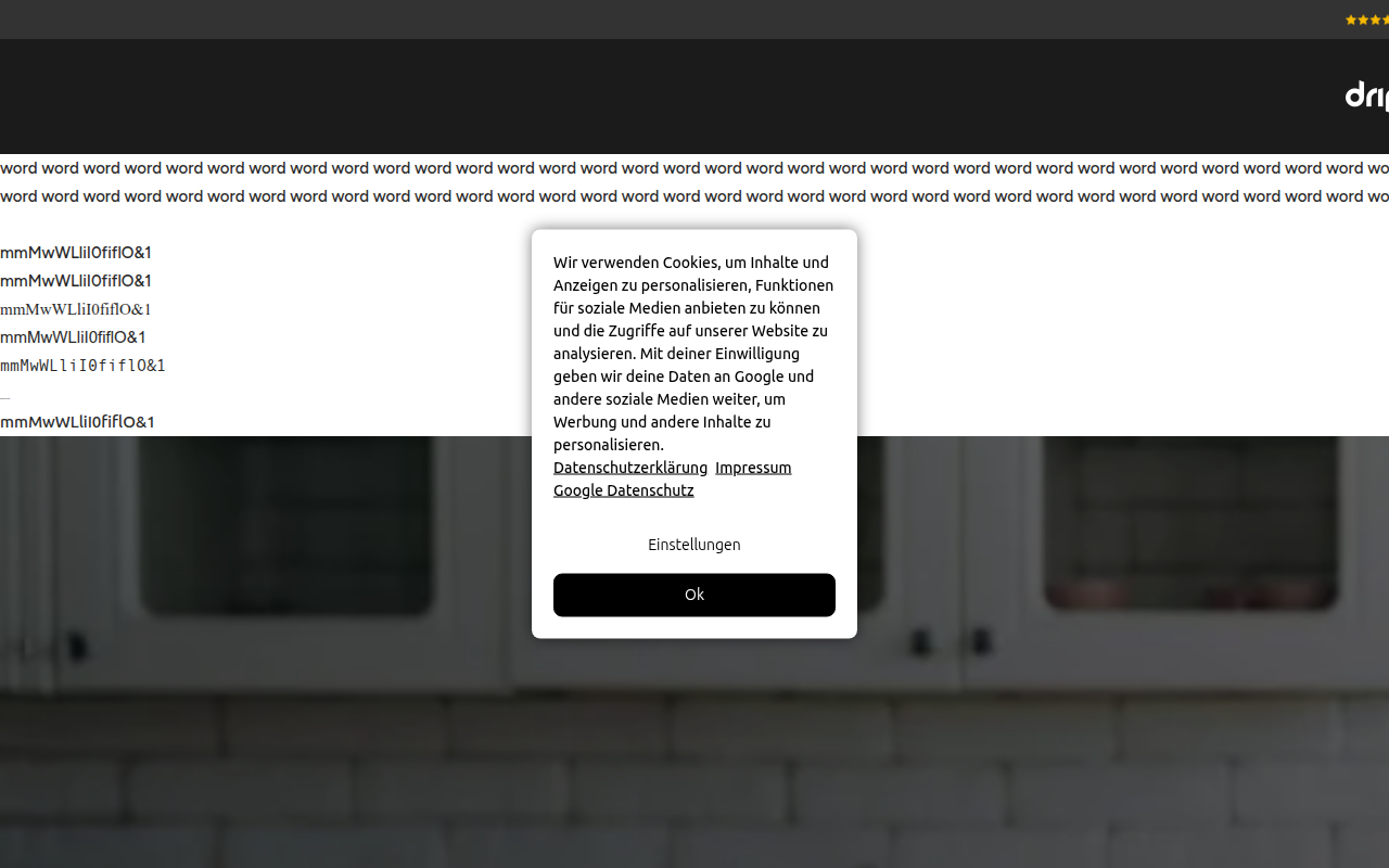 Screenshot van dripl.shop