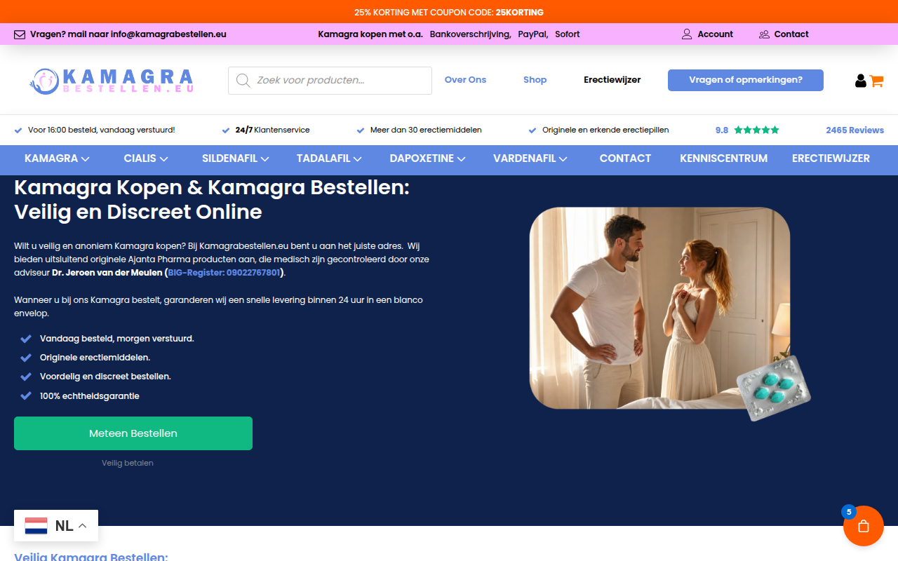 Screenshot van drogisterij-andrea.nl