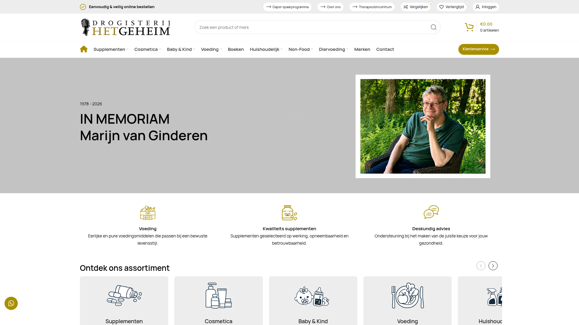 Screenshot van drogisterijhetgeheim.nl