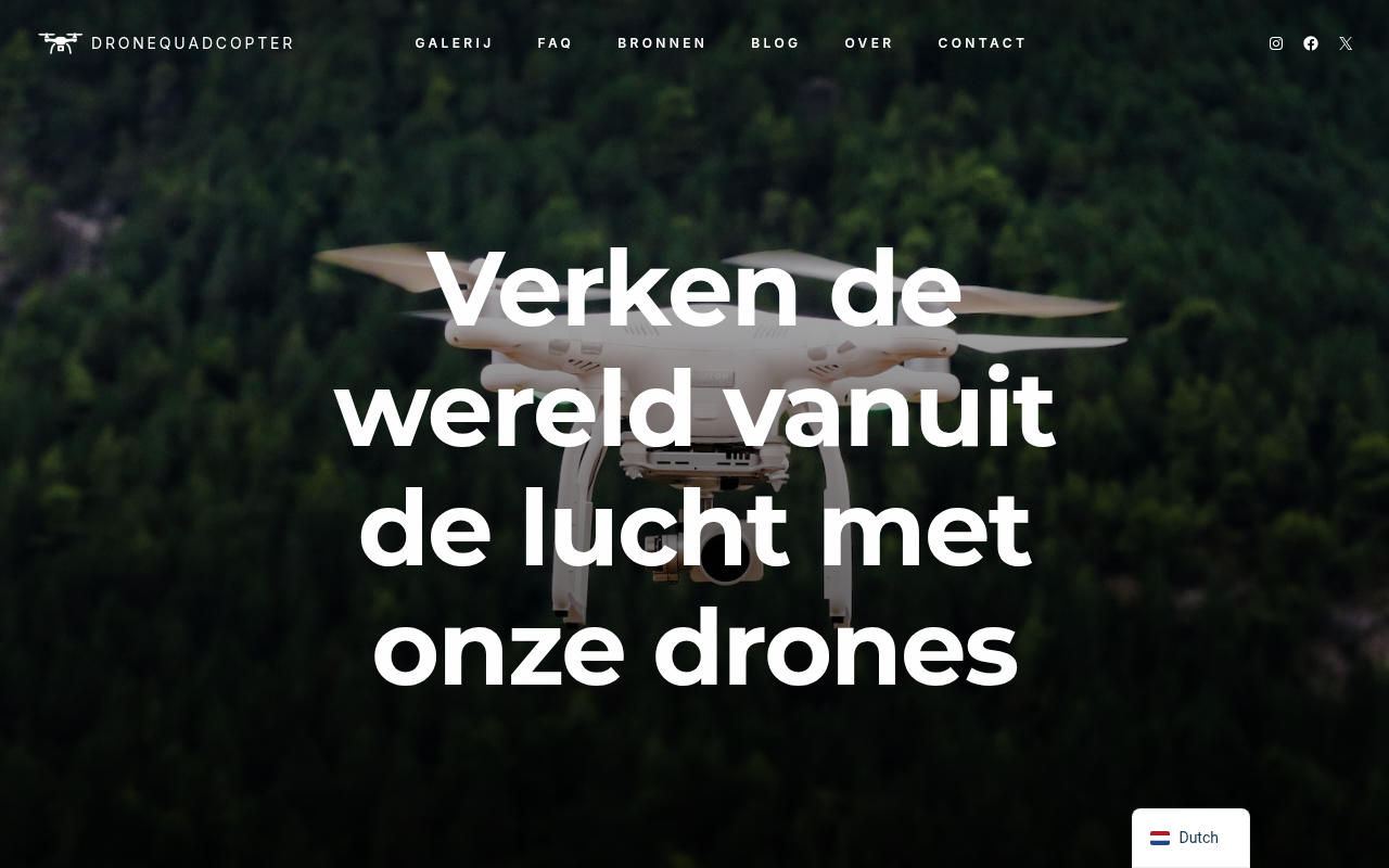 Screenshot van dronequadcopter.nl