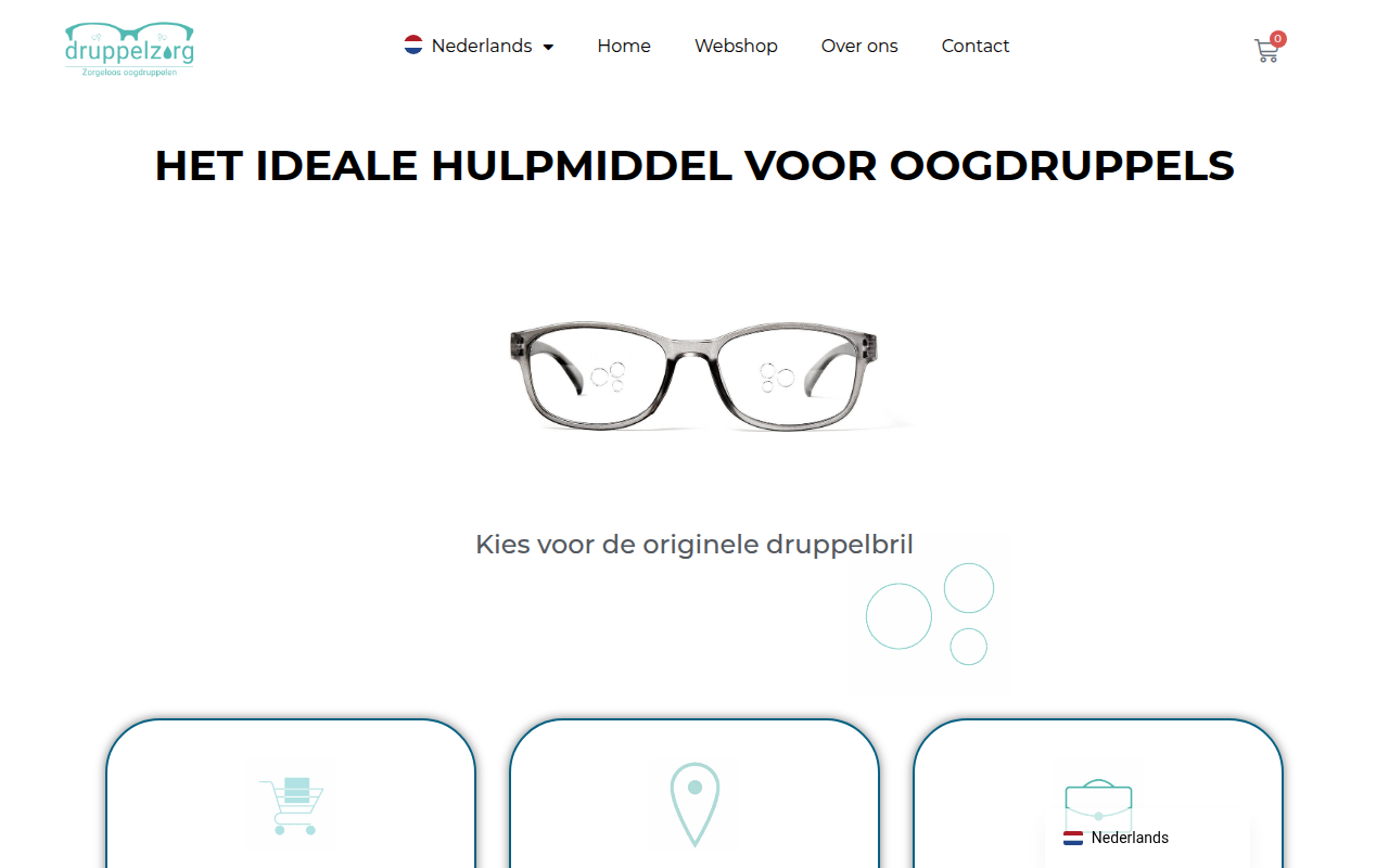 Screenshot van druppelzorg.nl